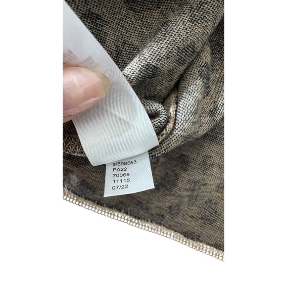 Ann Taylor XL Leopard Print Two-in-One Layered Knit Top Long Sleeves - Picture 8 of 9